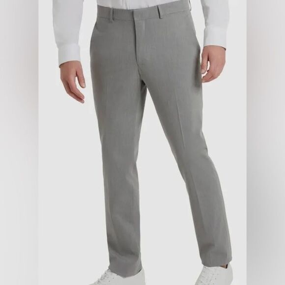 Kenneth Cole Reaction Techni-Cole Gray Suit 42R Blazer 35x32 Pants  Comfort Fit - Picture 3 of 6